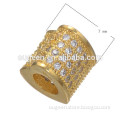 Hottest supplier handmade finding cz pave gemstone beads